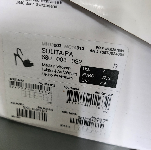 ALDO sandals size 7,true size and handbag , used only one , color: champagne - Picture 4 of 4